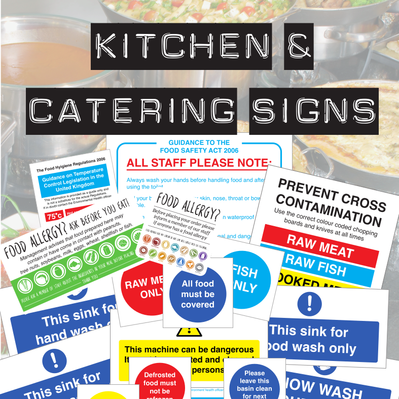 Kitchen and Catering Safety Sign Essentials for the Hospitality industry