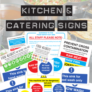 Kitchen and Catering Safety Sign Essentials for the Hospitality industry