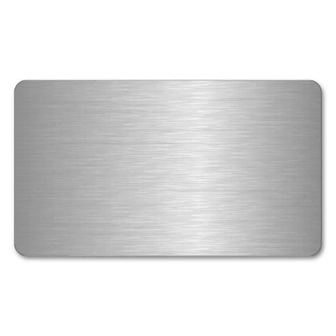 Blanks Aluminium Business Card. Brushed Silver Pack of 50