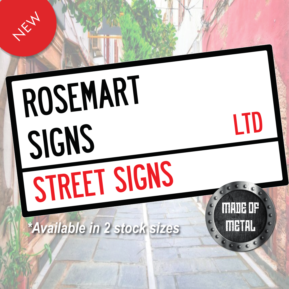 Personalised London style Street Sign. Any text added. Indoor Outdoor Plaque