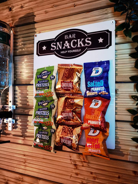 Personalised wall mounted bar snack(s) holder