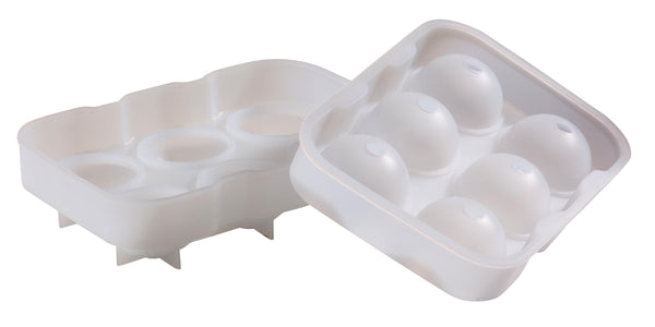 6 Cavity Clear Silicone Ice Ball Mould