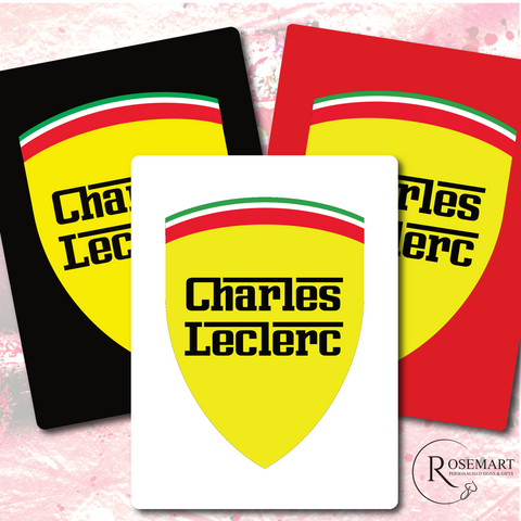 Charles Leclerc Logo Printed Metal sign