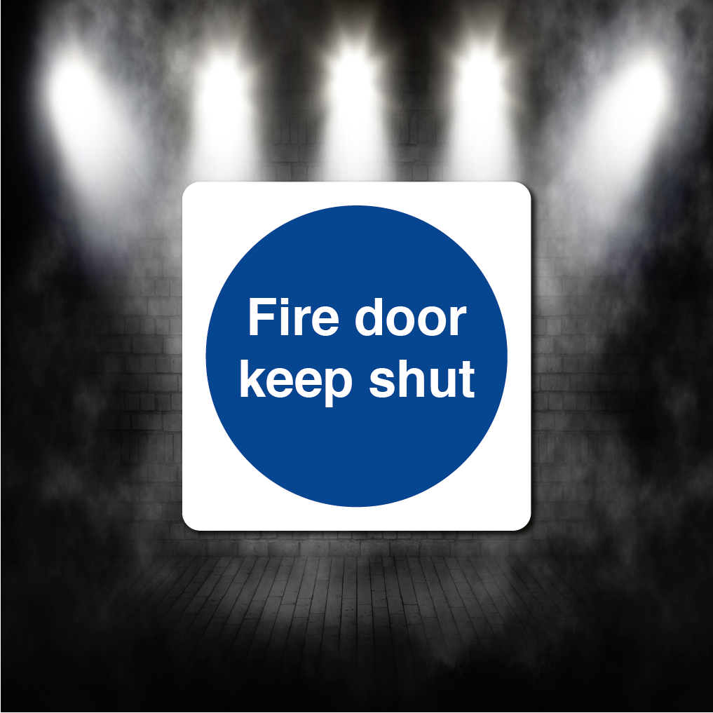 Fire Door Keep Shut Metal Sign plaque