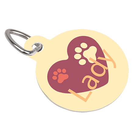Personalised Pet Name ID collar Tag. Any Photo or Text Double sided