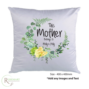 Personalised Mothers Day Cushion This Mother Belongs To Nanny Cushion Nan Gift