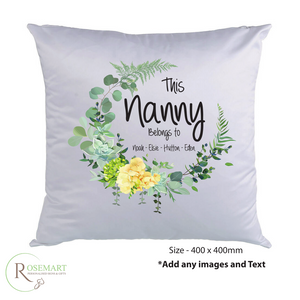 Personalised Mothers Day Cushion This Nanny Belongs To Cushion Nan Gift