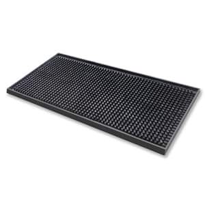 Black Rubber Mini Bar Mat